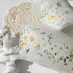 Pre-cut Petals en Blanc Wide PET Tape The Washi Tape Shop