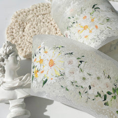 Pre-cut Petals en Blanc Wide PET Tape