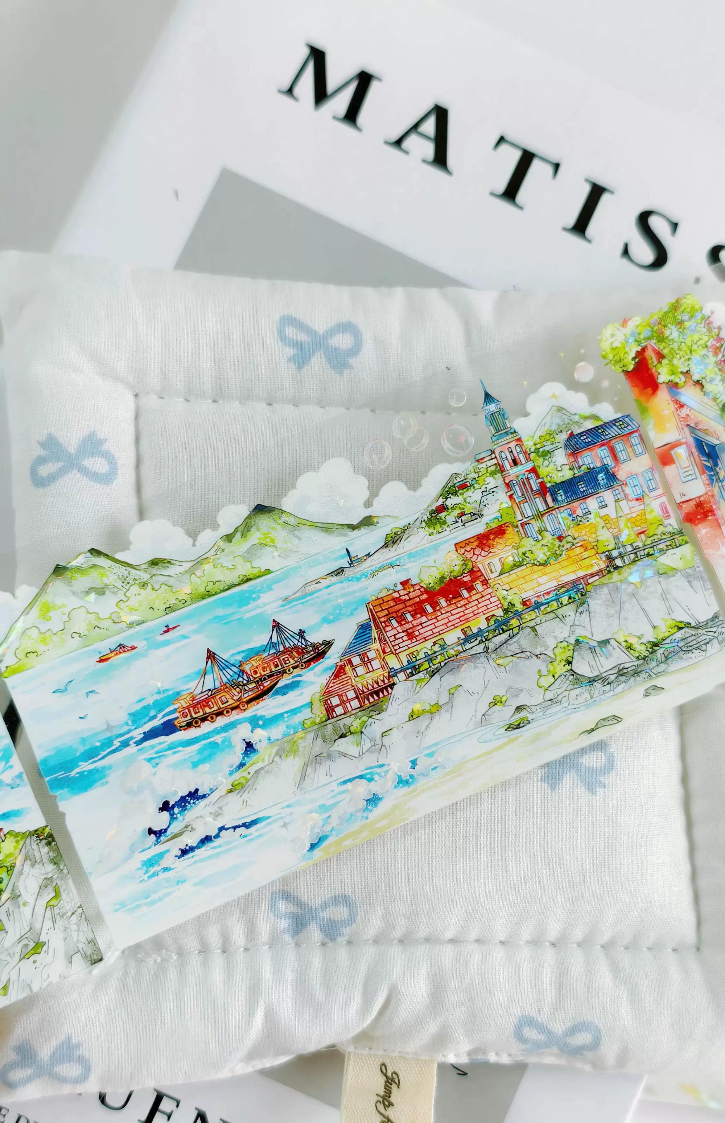 Malerische Landschaft Kollektion Washi Tape – Vier Jahreszeiten Pier | PET 7,5 cm x 5 m
