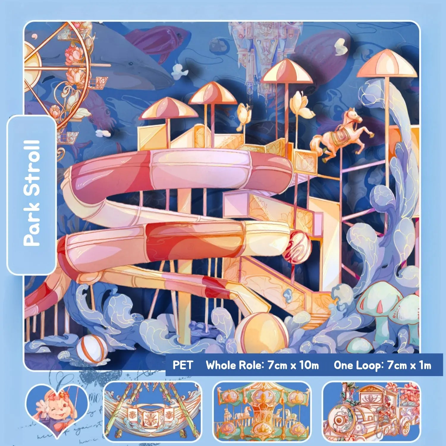 Charming playground scene from the Story Series, featuring vibrant characters playing and interacting joyfully.