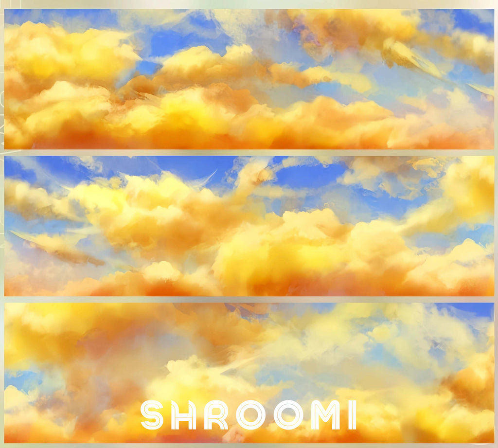 Sky Collection Vol.2 - One Loop/Whole Roll Sky Collection Vol.2 – Sunrise, Cloud & Twilight PET Tape Set for Journaling