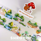 Stairway Garden PET Tape Charming Stairway Garden PET Tape | Decorative Greenery Steps Washi Tape | Aesthetic Urban Scenery Planner Tape