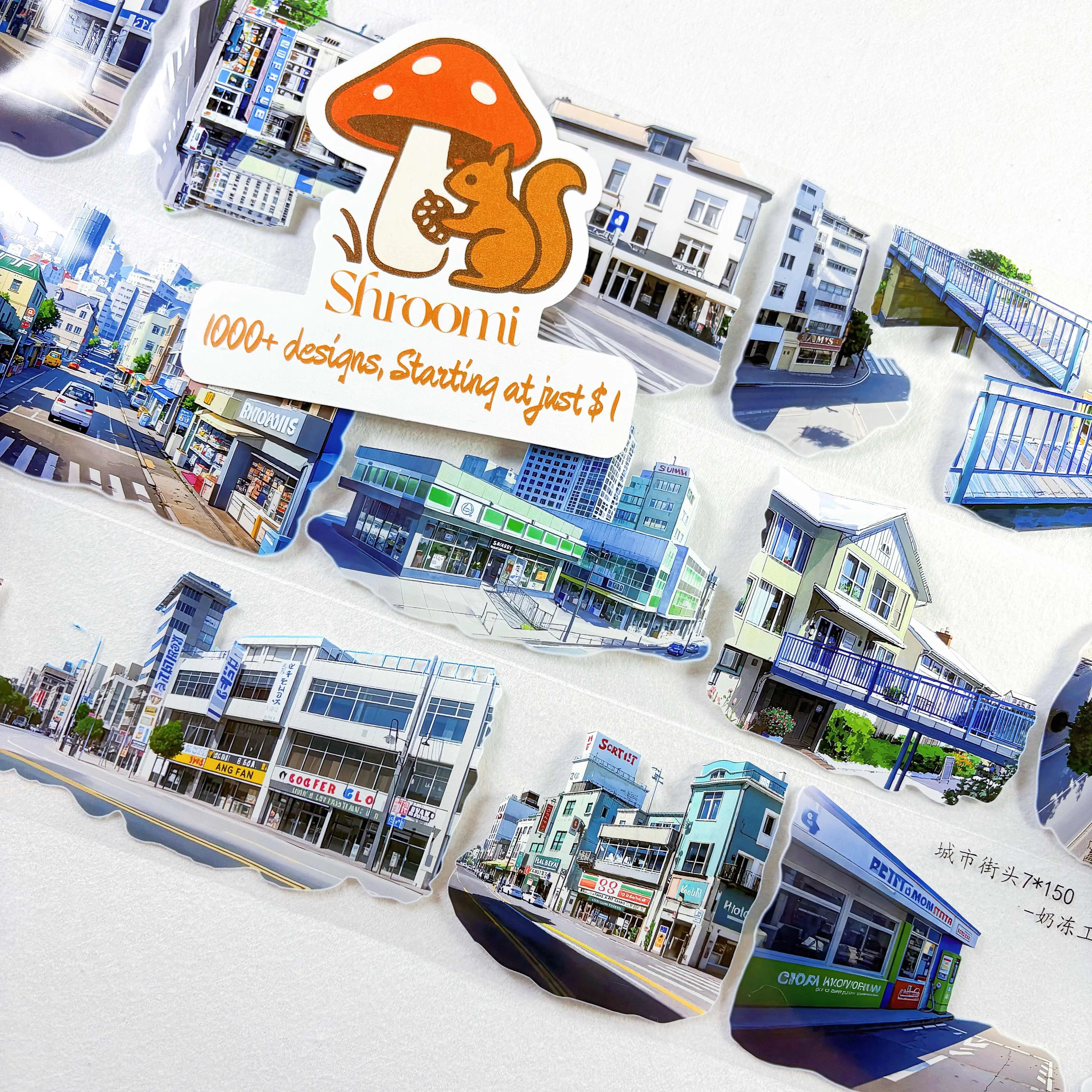 City Streets - Cityscape PET Tape Shroomi