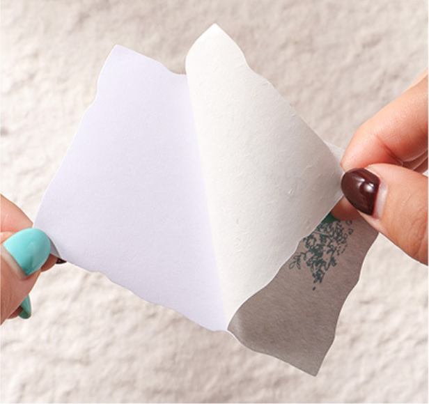 Dual-material sticker pack with soft text and line art pieces