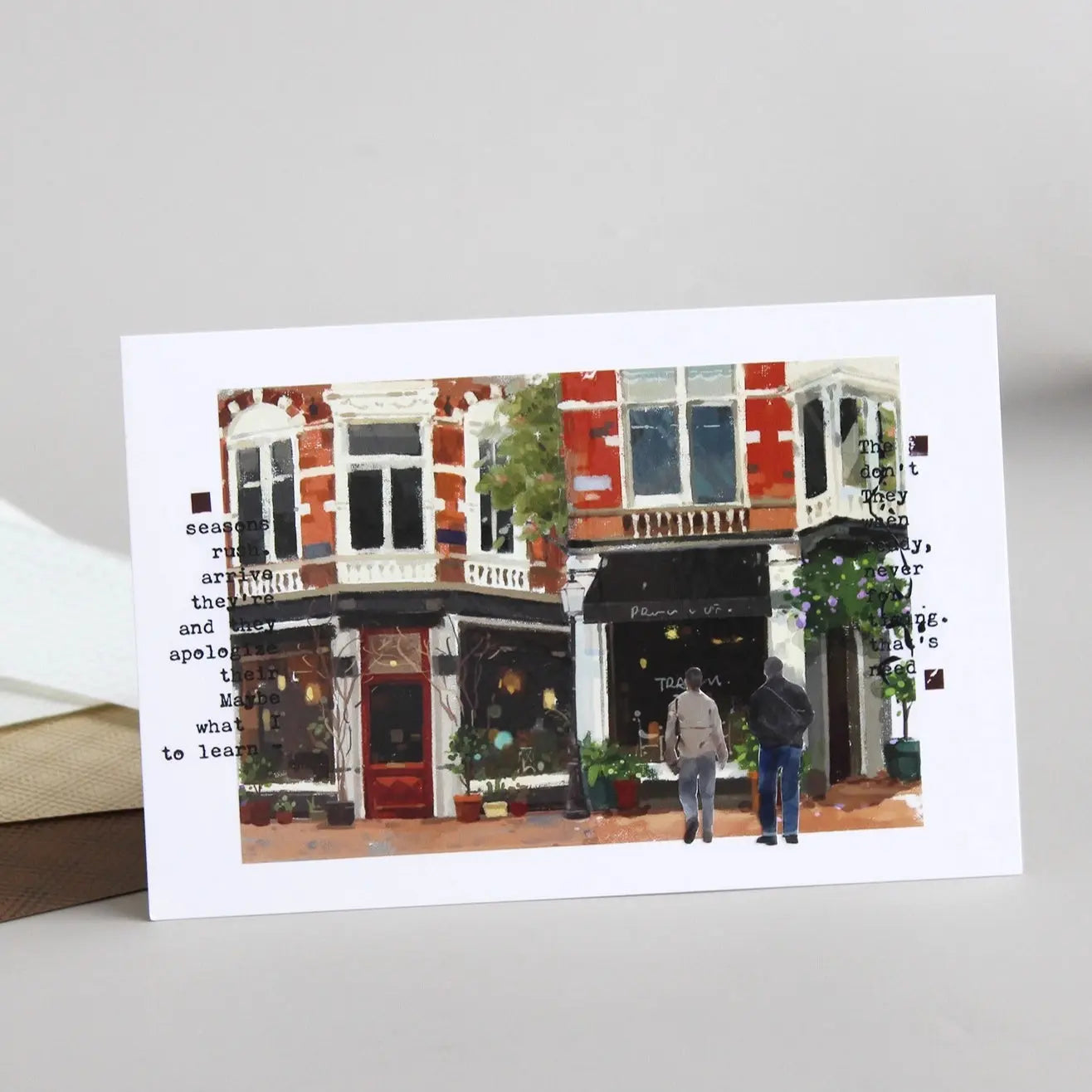 Coffee Shop Street PET Tape Coffee Shop Street PET Tape | Cozy Cafe Scenery for Journaling