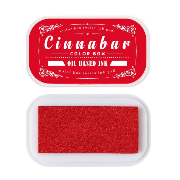 Vintage oil-based ink pad set with colorful retro label cases for rubber stamps, planners, tags, and paper crafts