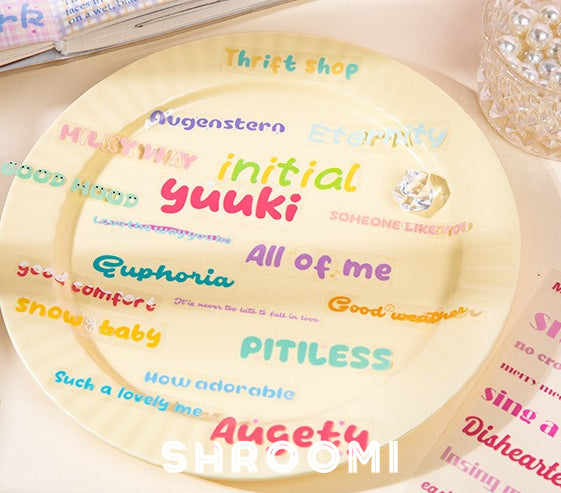 Notes & Quotes PET Sticker Collection