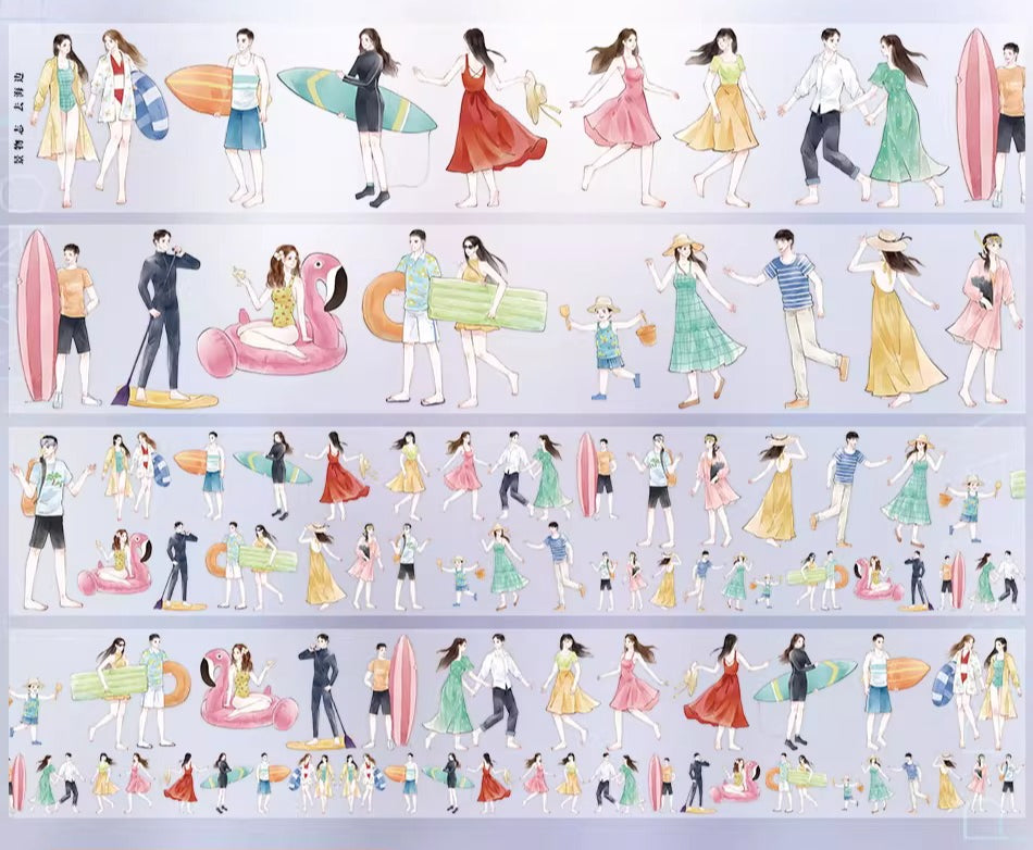 Seaside Stroll PET Tape JINGWUZHI