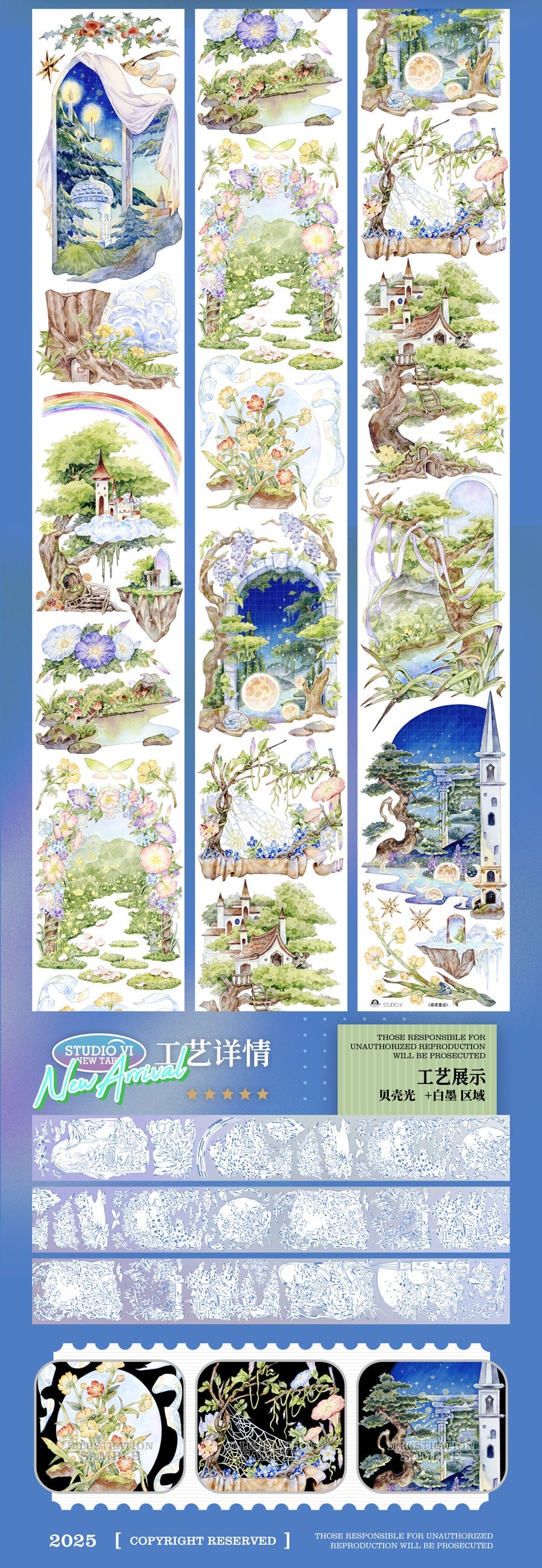 Midnight Forest Fairytale PET Tape Studio6