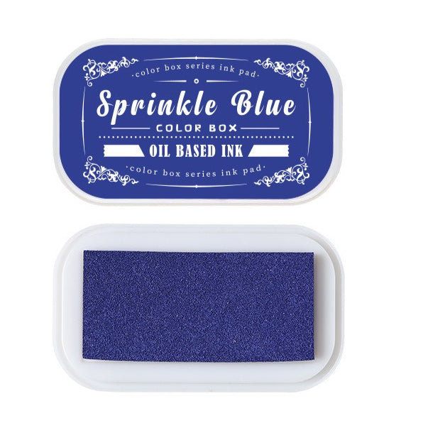 Vintage oil-based ink pad set with colorful retro label cases for rubber stamps, planners, tags, and paper crafts