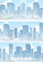 Modern City – Dawn Tape Modern City PET Tape (Dawn) – Morning Urban Skyline