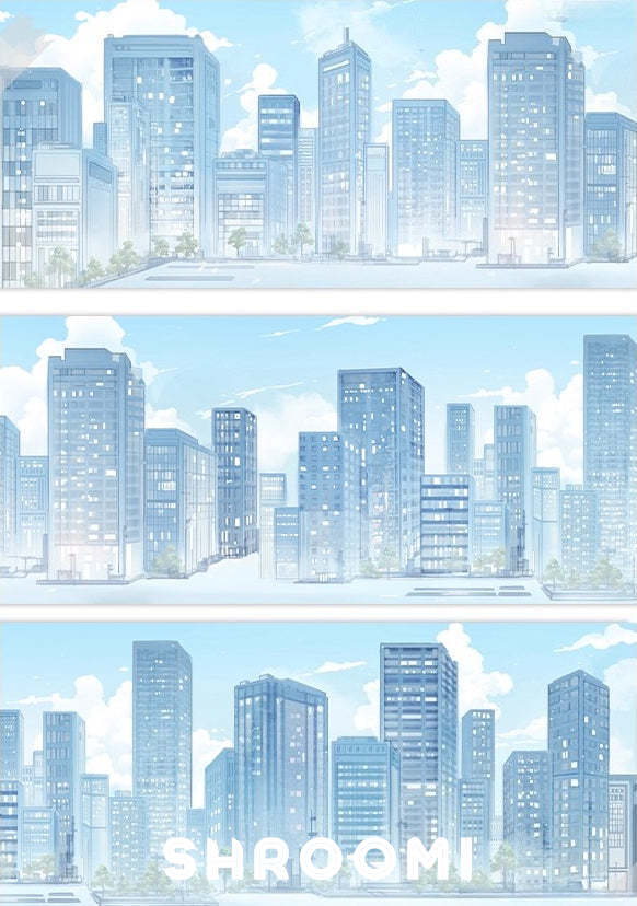 Modern City – Dawn Tape Modern City PET Tape (Dawn) – Morning Urban Skyline