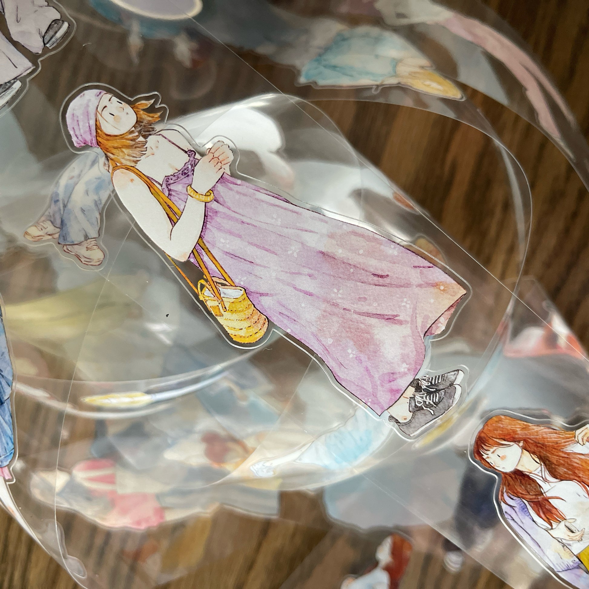 Free Spirit Girls PET Tape with illustrated girls