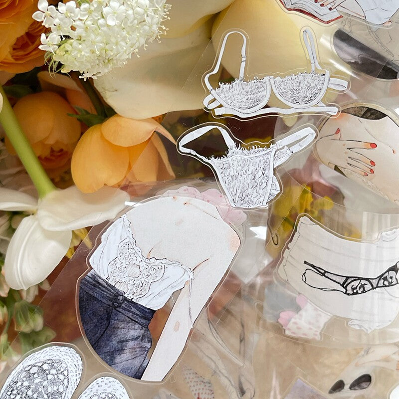 Secret Moments PET Tape with illustrated girls
