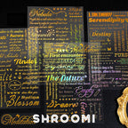 Spring Letters Foil PET Sticker Collection