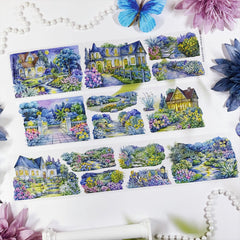 Floral Isle at Night PET Tape Floral Isle at Night PET Tape | Enchanted Castle Garden Scene