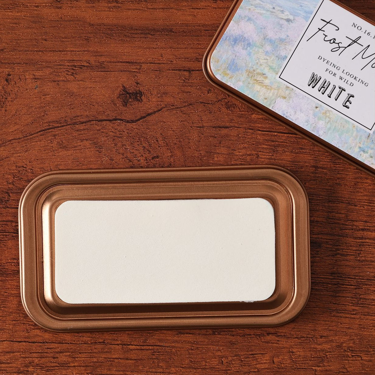 Nature palette cotton ink pad tins with metal cases, rich stamping colors, and vintage label artwork