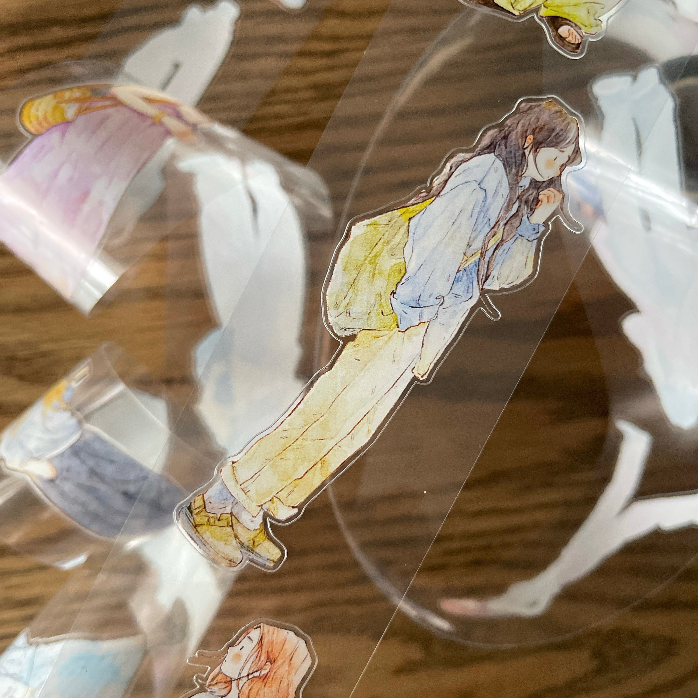 Free Spirit Girls PET Tape with illustrated girls