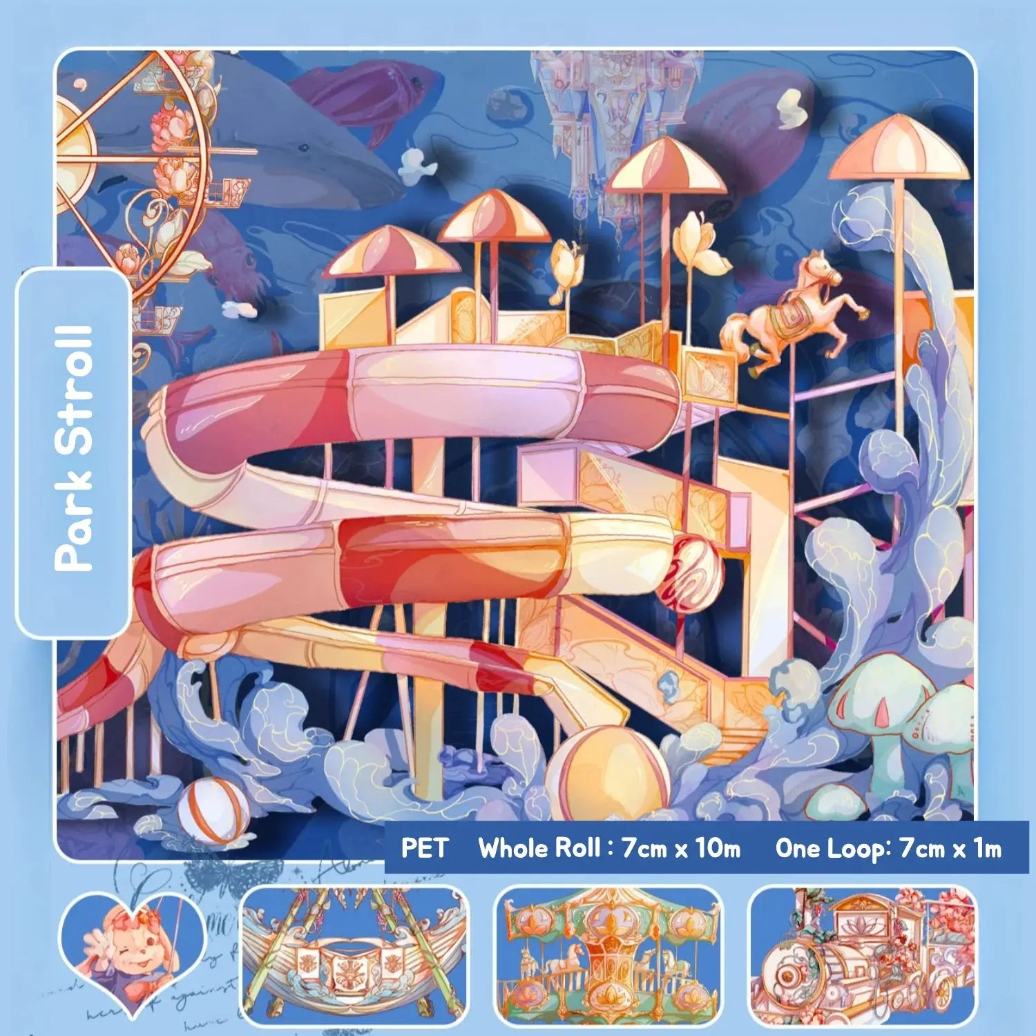 Charming playground scene from the Playground Story Series, featuring colorful characters playing and laughing together.