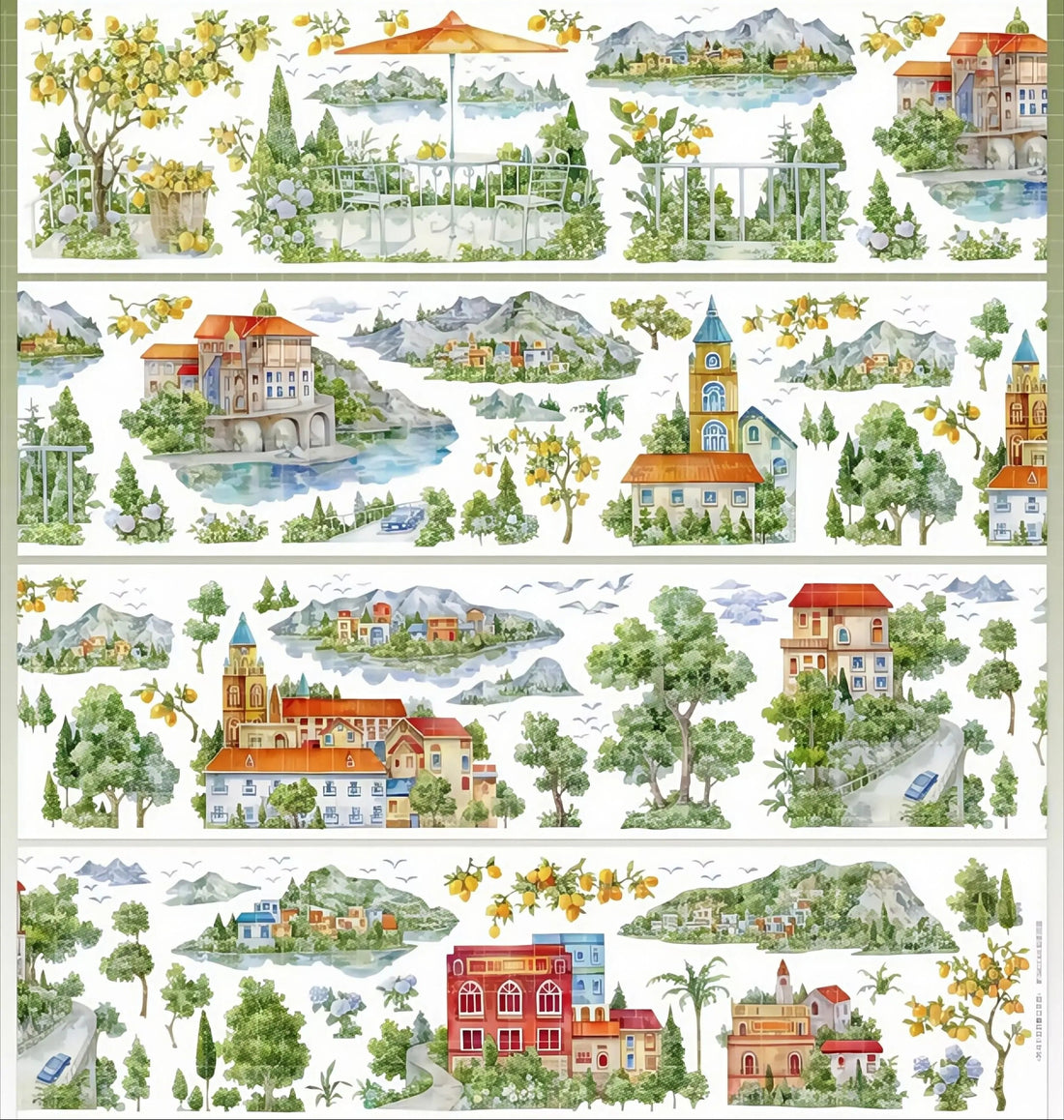 European Castles PET Tape European Castles PET Tape | Fairy-Tale Scenery for Journaling