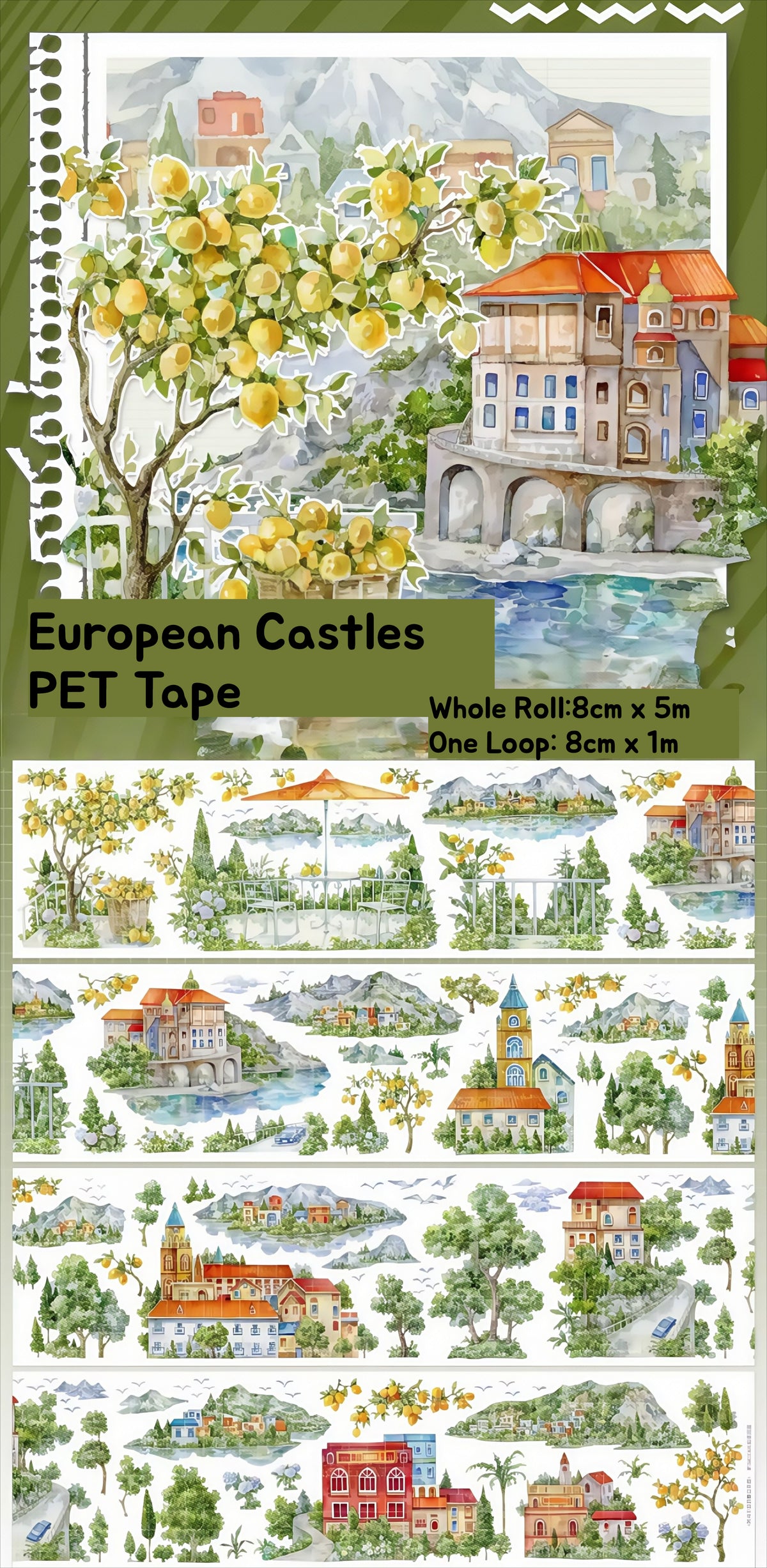 European Castles PET Tape
