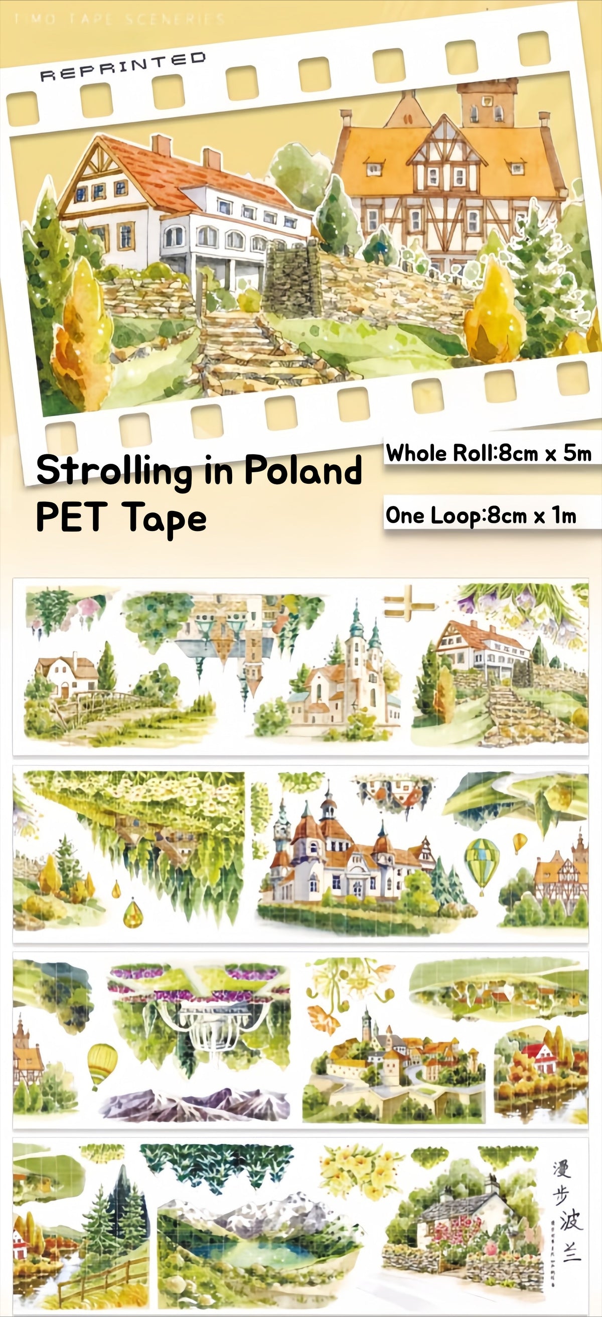 Strolling in Poland PET Tape
