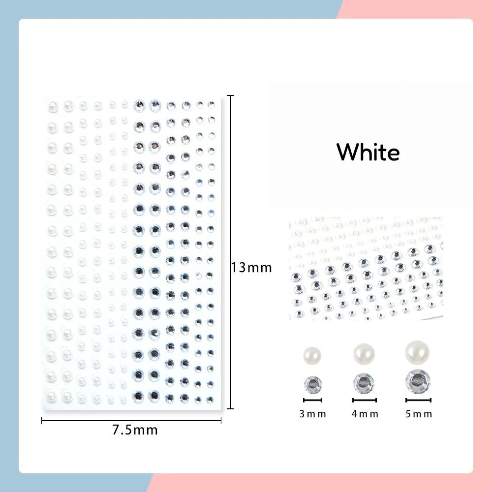 Candy Color Rhinestone Sticker Pack