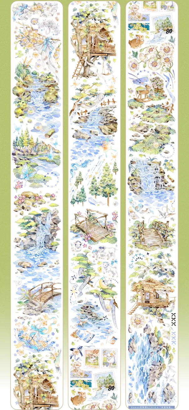 Forest Melody PET Tape Forest Melody Holographic PET Tape | Dreamy Scenery Sticker Tape