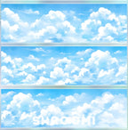 Sky Collection Vol.2 - One Loop/Whole Roll Sky Collection Vol.2 – Sunrise, Cloud & Twilight PET Tape Set for Journaling
