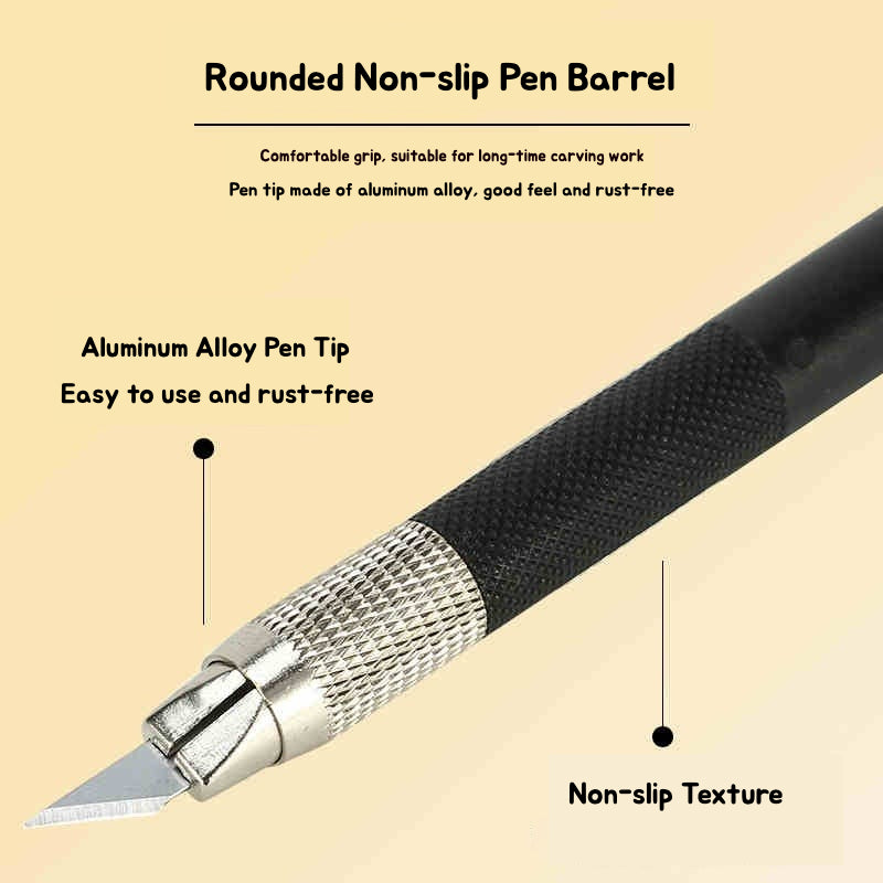 Colorful Exacto Craft Knife, Hobby Knife ColorWhirl Craft Knife | Precision Pen Cutter for Paper, Tape & Wood Carving – Includes 12 Blades