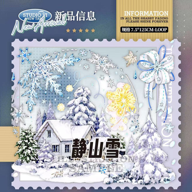 Snowy Mountain Town PET Tape Studio6