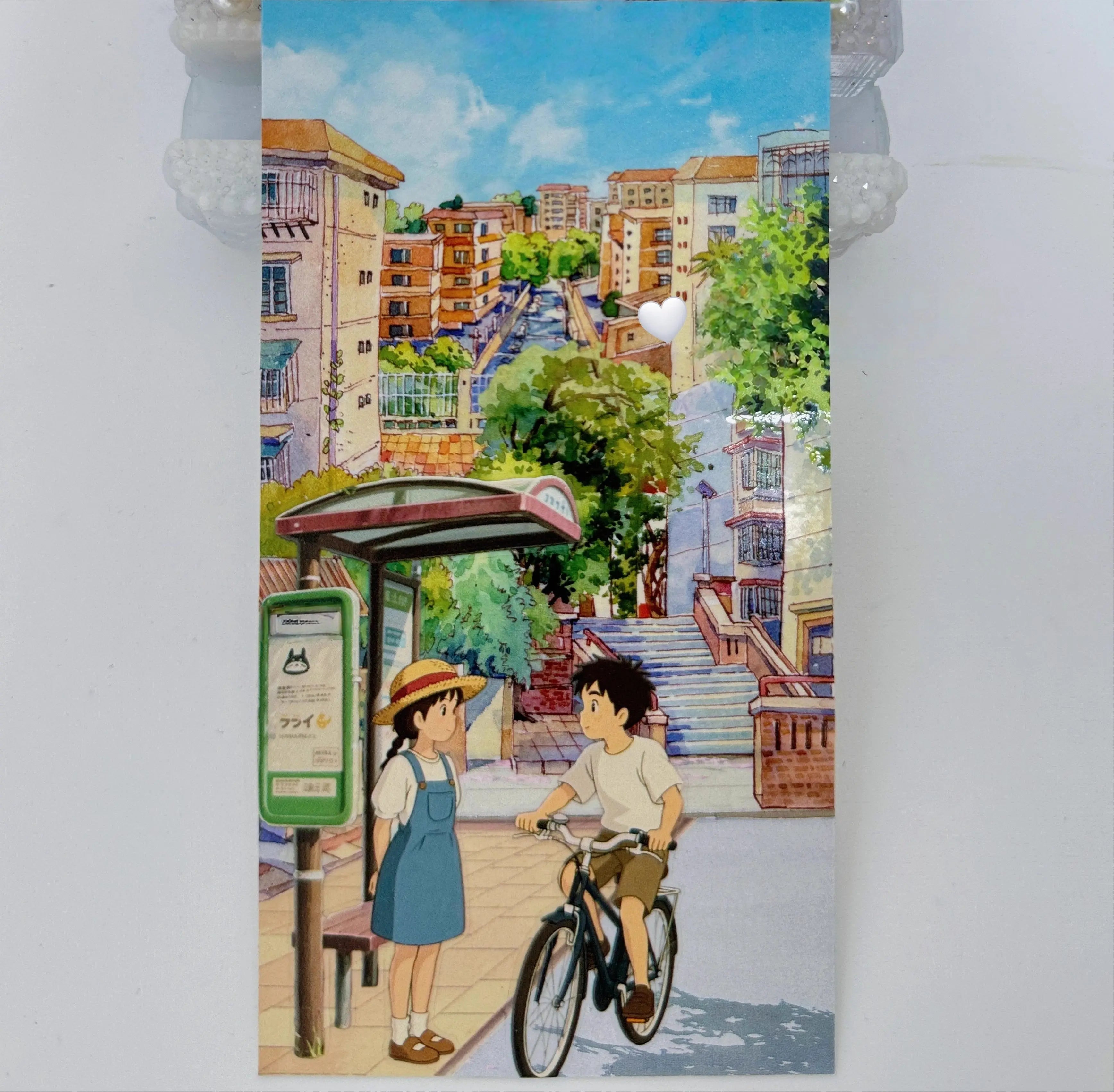 Corners of the City - Buildings, Roadside Shops, Pavement Corners of the City PET Tape | Japanese Anime Style Scenery