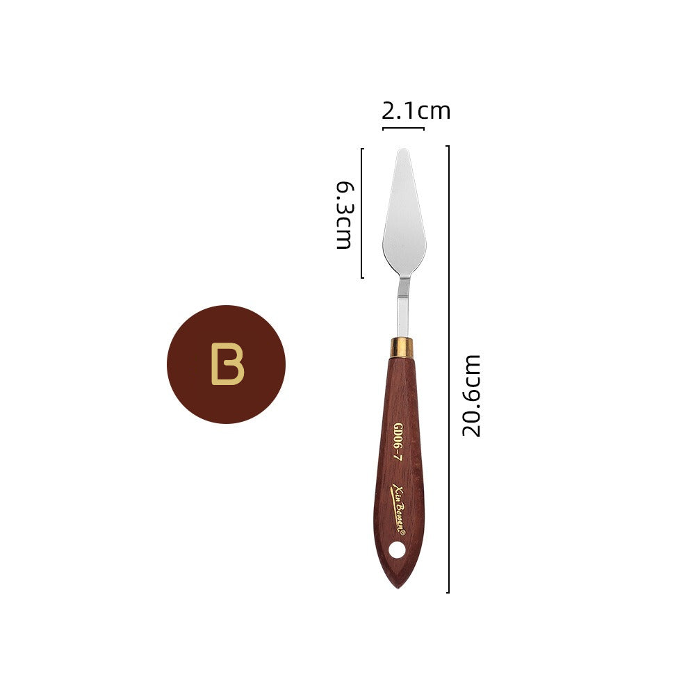 Palette knife set with scraper-style craft tools