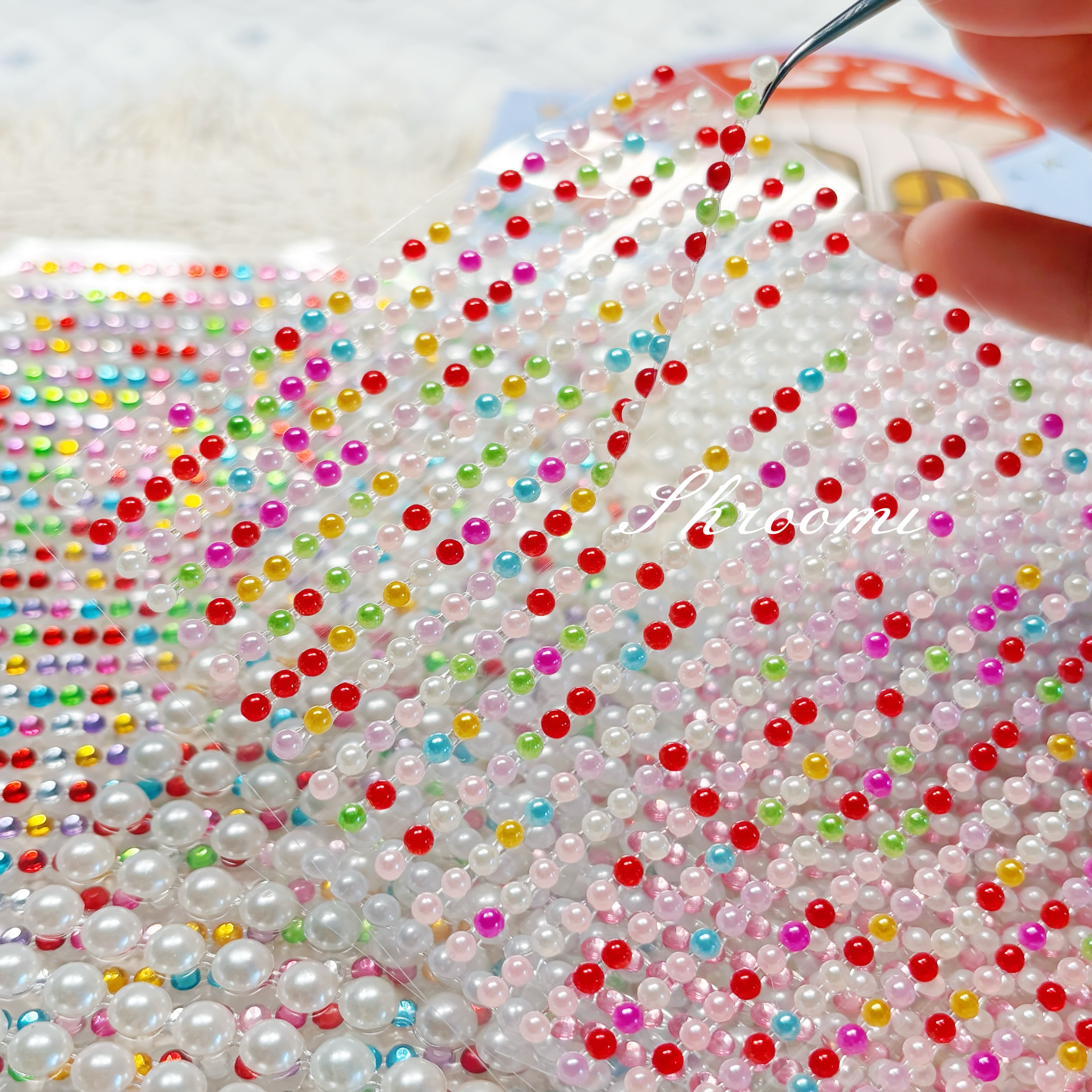Pearl Chain & Rhinestone Chain Stickers