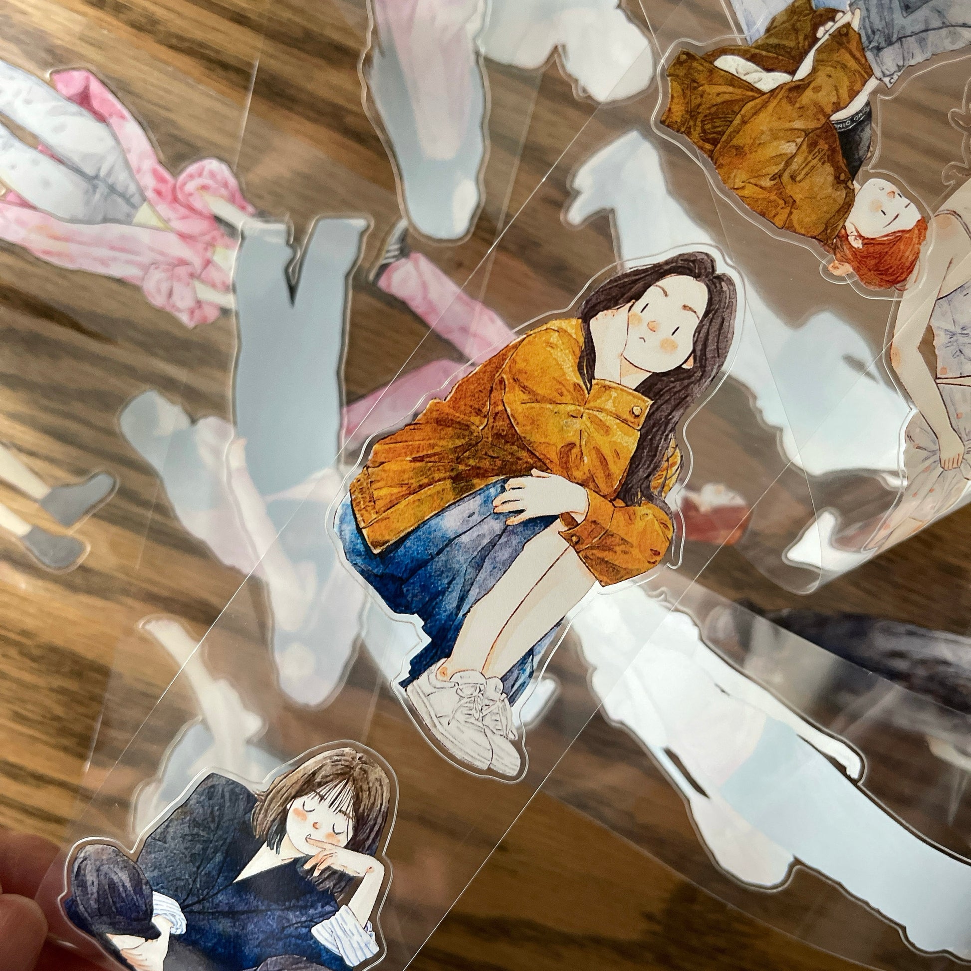 Free Spirit Girls PET Tape with illustrated girls
