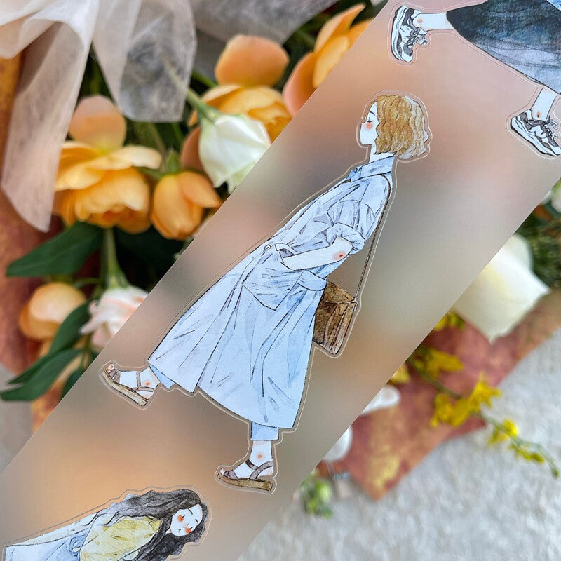 On-the-Go Girls PET Tape with illustrated girls