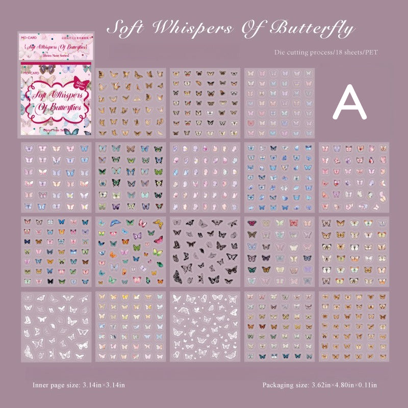 Retro Notes letter and number sticker book with alphabets, numbers, phrases, and label stickers - image 9