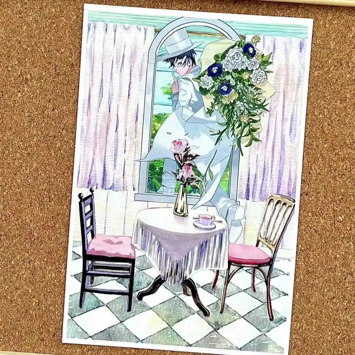 Wall Works PET tape showing fireplace, arched doors, and panelled wall interior scenes in soft watercolor