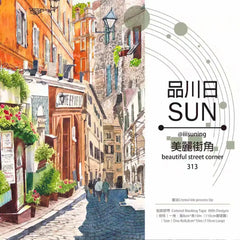 Beautiful Street Corner PET Tape Beautiful Street Corner PET Tape | European Alley Scenery Sticker