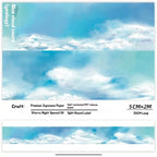 Blue Cloudscape Washi Tape – Sky Scenery for Journaling & Scrapbooking - Shroomi
