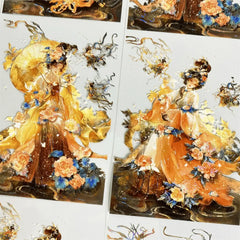 Chinese Floral Immortals PET Tape - No.2 Chinese Floral Immortals PET Tape | Mythical Goddess Sticker