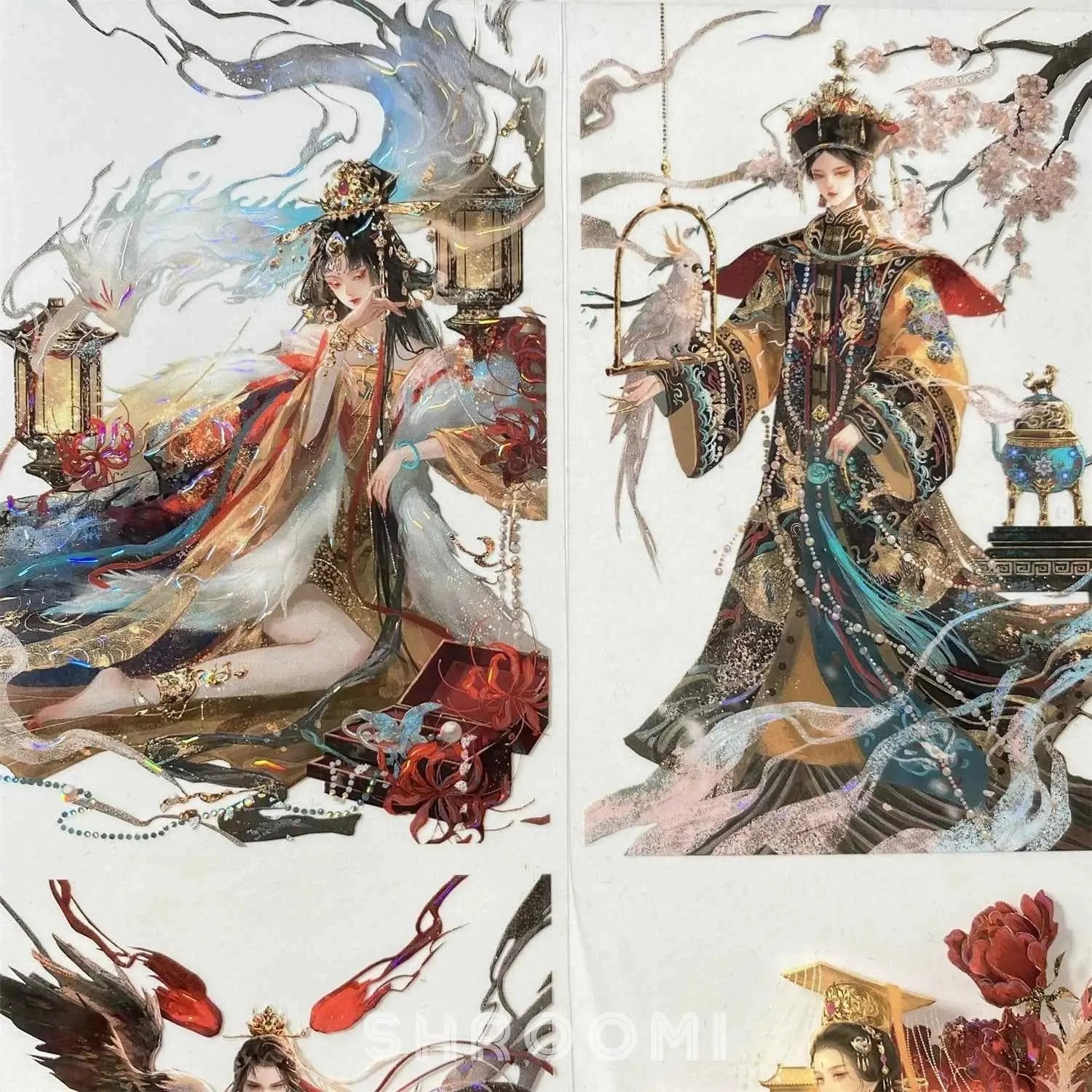 Chinese Grace Chronicle PET Tape - No.2 Chinese Grace Chronicle PET Tape | Imperial Style Character Sticker