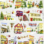 Christmas Village Scene PET Tape Christmas Village Scene PET Tape | Holiday & Winter Stickers