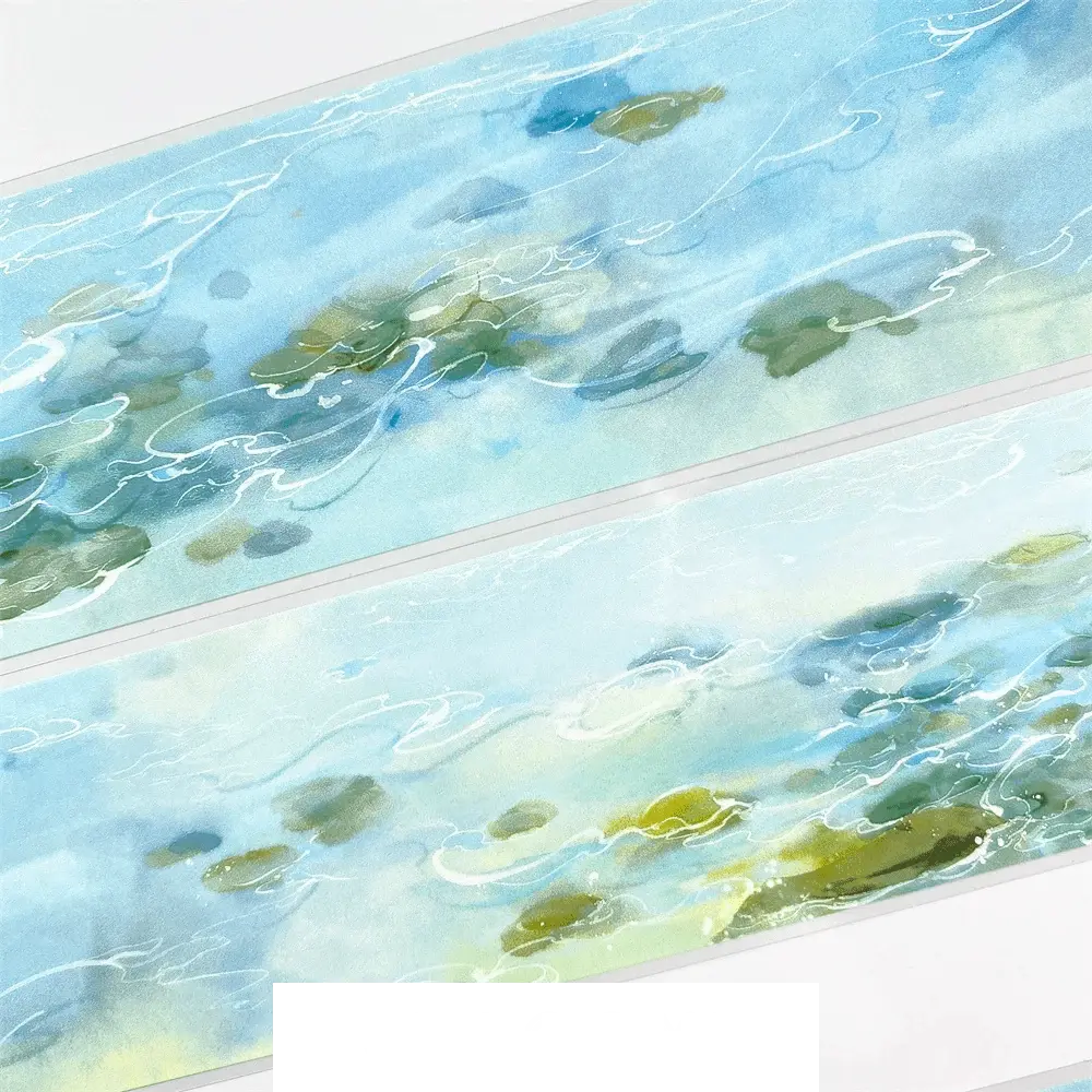 Clear Stream Bed PET Tape - Landscaping Design Clear Stream Bed PET Tape | River & Water Scenery Sticker