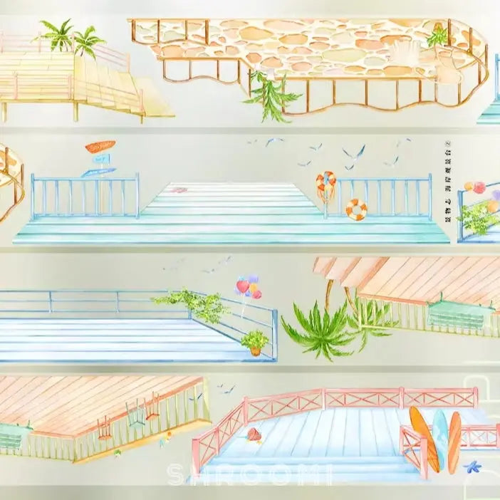 Coastal Viewing Deck PET Tape JINGWUZHI