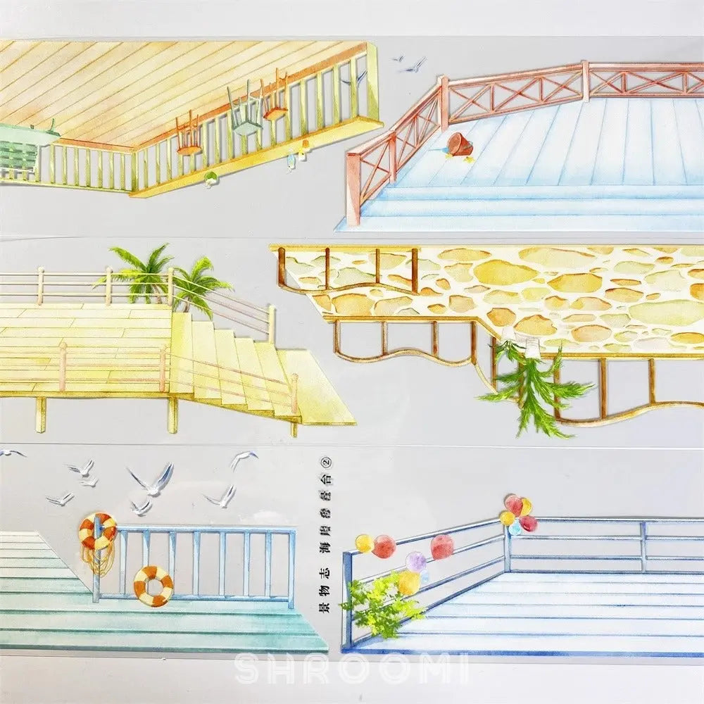 Coastal Viewing Deck PET Tape JINGWUZHI