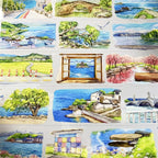 Coastal Village View PET Tape - Shroomi