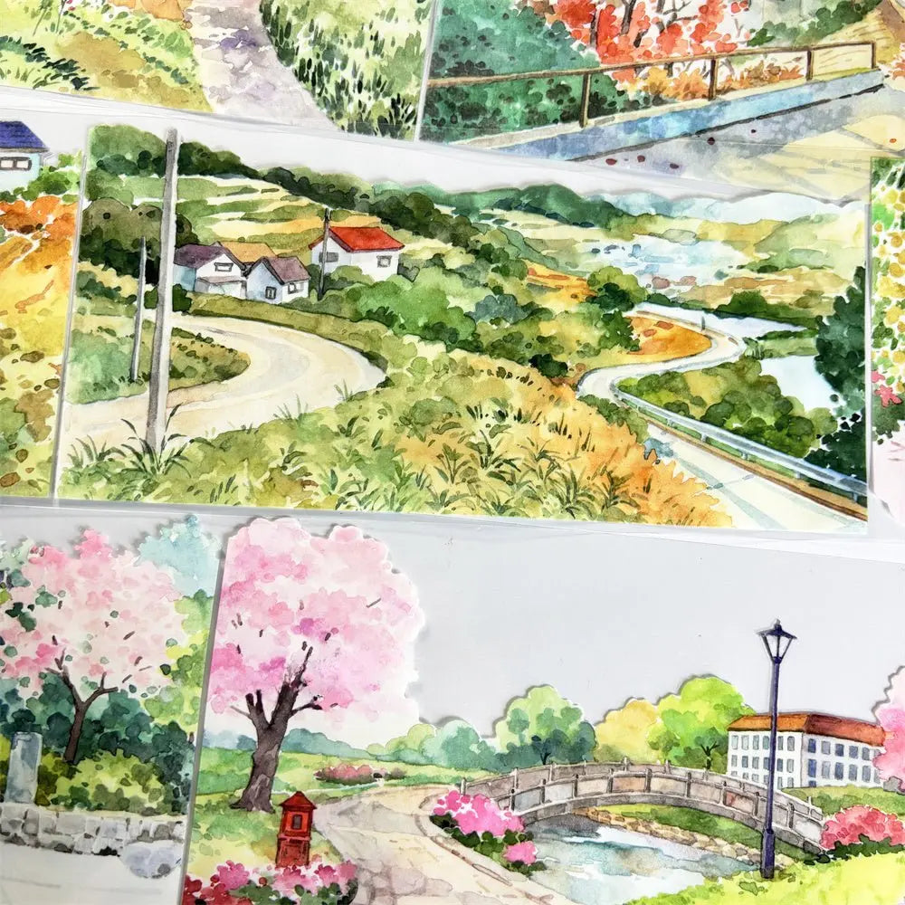 Countryside PET Scene Making Tape Countryside Scene Making PET Tape | Large Background Sticker