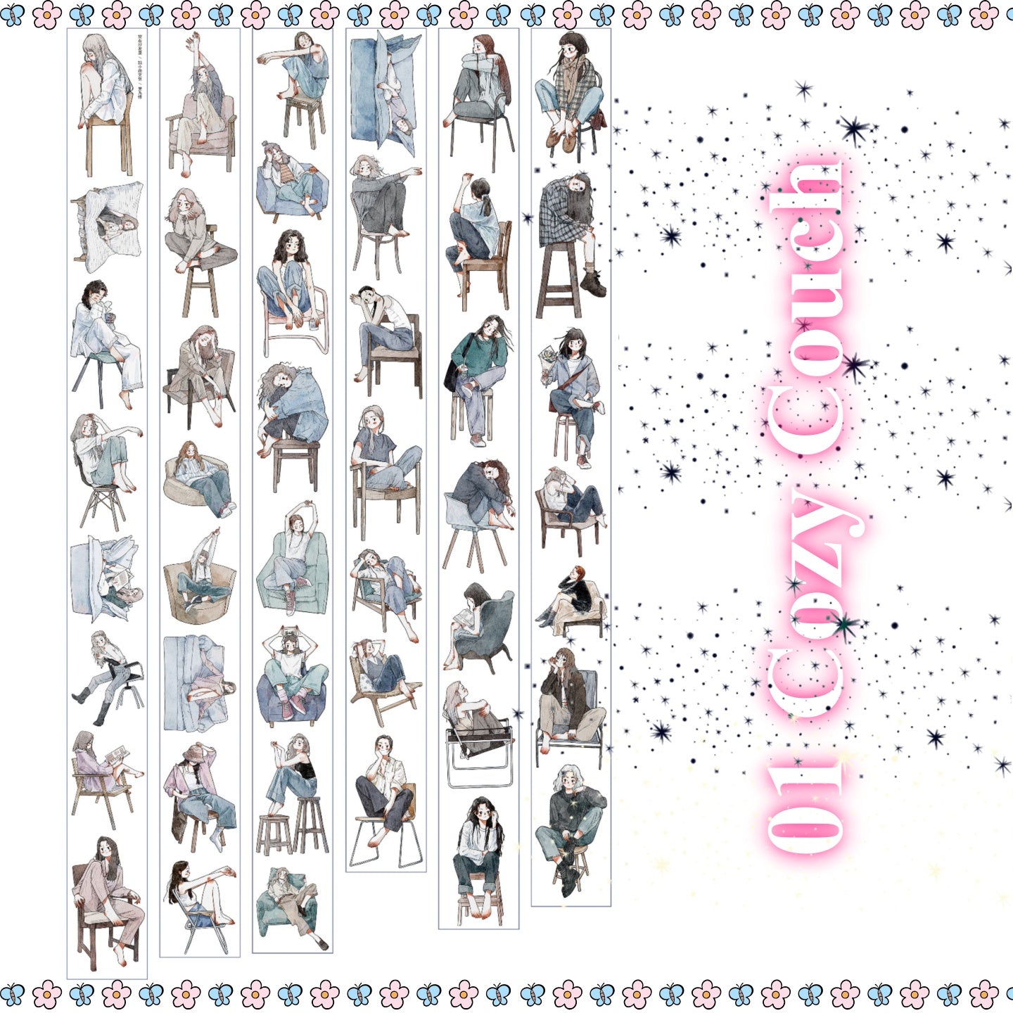 Die-cut Girl's Daily - 4 Styles