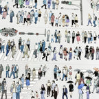 Crosswalk Crowd PET Tape - Shroomi